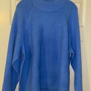 Nine West Cowl Neck Sweater in Vibrant Blue